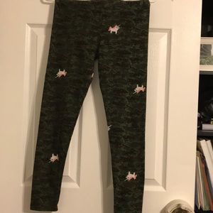 Lularoe Leggings OS Digital Camo Unicorn EUC